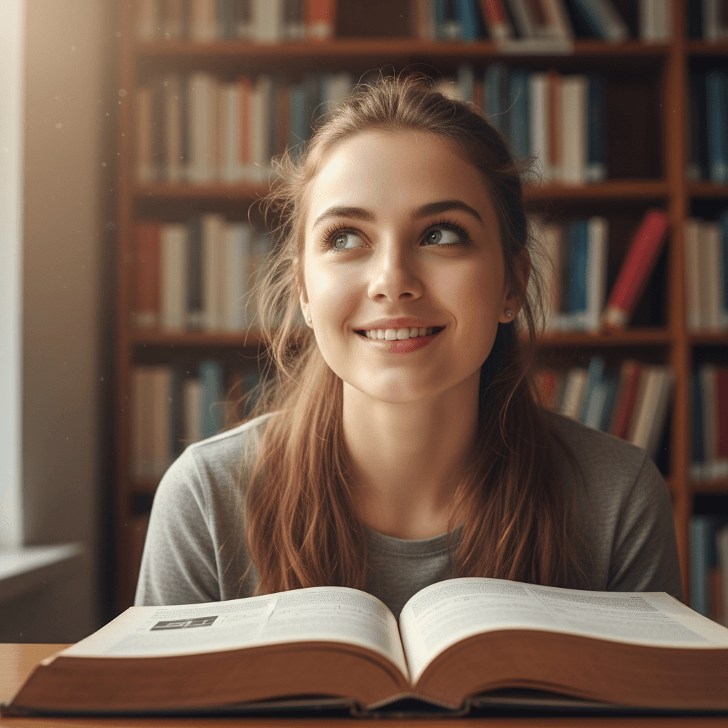 Student feeling confident after understanding a difficult concept